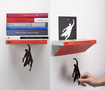 not ready SuperShelf: A Book Shelf That Makes It Look Like Superman Is Holding Up Your Booksnot ready